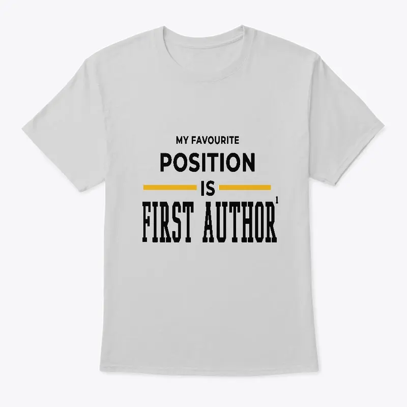 My favourite position is first author