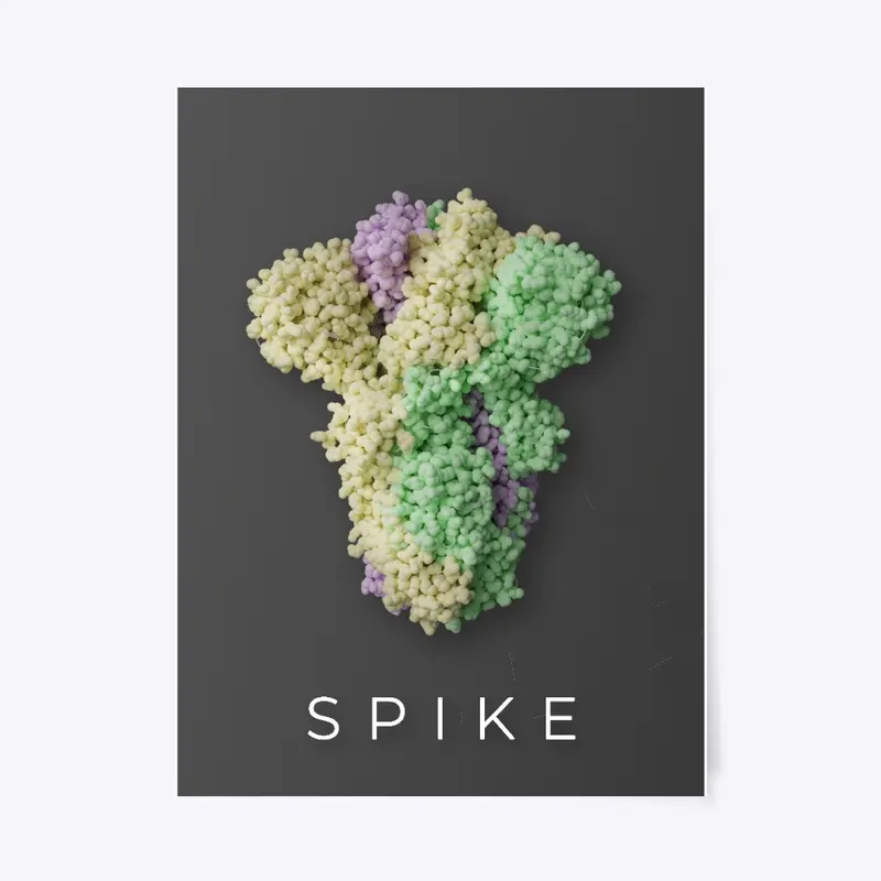 Spike glycoprotein poster - Black